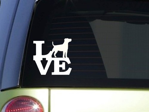 Adesivo jack russell love - russell, 6"