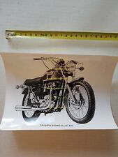 Triumph Bonneville 650 1971 foto cartella stampa originale press photo  
