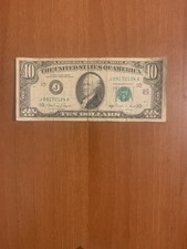 Banconota 10 Dollari Americani Serie J 1988 Stati Uniti Ten Dollars