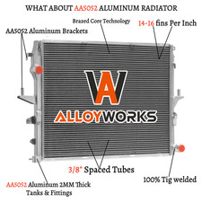 Radiatore alluminio 2 file per