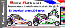 kit deco kart cross couleurs personnalisable 