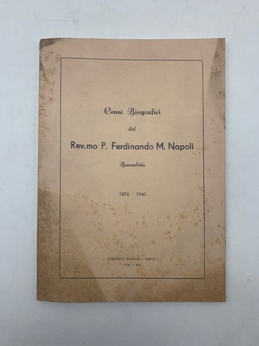 Cenni biografici del rev p - cenni, rev.mo