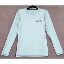 SALT LIFE Billfish Slam T-Shirt Mens Medium Blue Long Sleeve Sail Fishing SLX