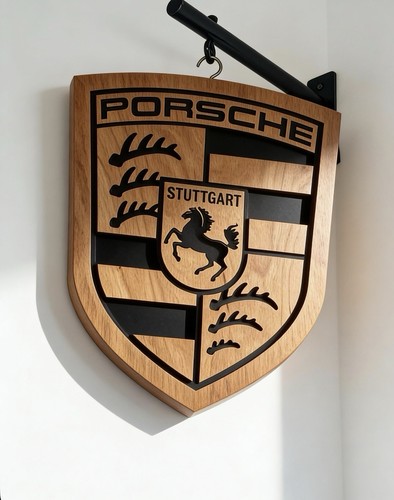 Porsche insegna garage - garage, auto