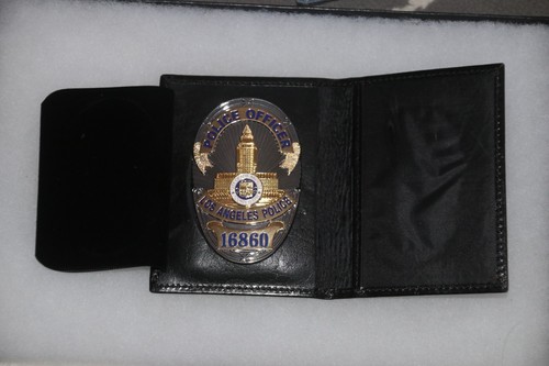 Portafoglio pelle polizia - pelle,