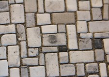 pavimento stradale antica Roma, presepe, miniature effetto marmo 50pz