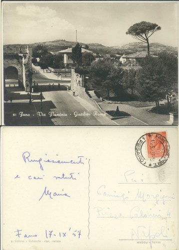 Fano pesaro via - -via, flaminia