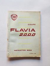 Lancia Flavia 2000 Coupè 1a serie 1969 manuale uso manutenzione originale