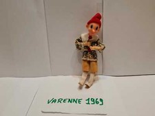 PINOCCHIO IN PLASTICA E STOFFA CON SCHELETRO IN METALLO FLESSIBILE CM 14 