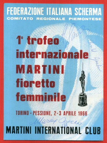 Scherma 1966 trofeo - scherma, 1°