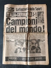 Quotidiano LA GAZZETTA DELLO SPORT n 140 12/06/1982 Italia campioni del mondo