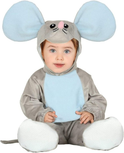 Costume topolino grigio - grigio, topo