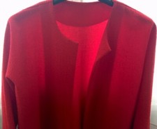 Giacca donna rossa in bouclè