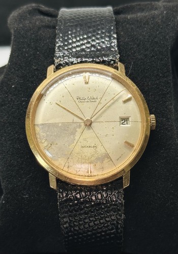 Vintage philip watch 18k solid - watch,