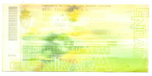 Biglietto real saragozza - biglietto,