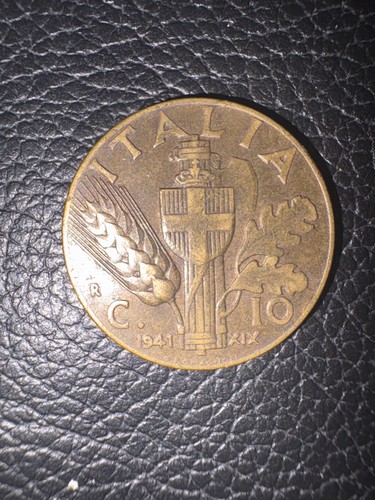 Moneta lire 1941 c del - moneta,