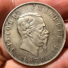 vitt. em. II° 5 lire 1870