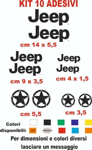 Adesivi jeep prespaziati - prespaziati,