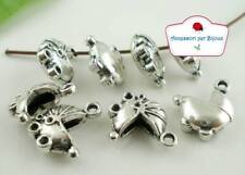 20 Ciondoli Culla Argento 17x14mm per bomboniere nascita