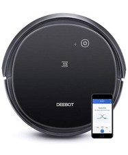 Ecovacs DEEBOT 500 Robot Aspirapolvere con Potenza Max Aspirazione Grande - Nero ~