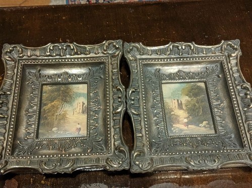 Antiquariato coppia dipinti - antiquariato,