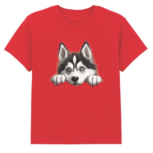 Maglietta husky cani animali - maglietta,