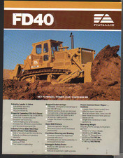 Foglietto brochure bulldozer