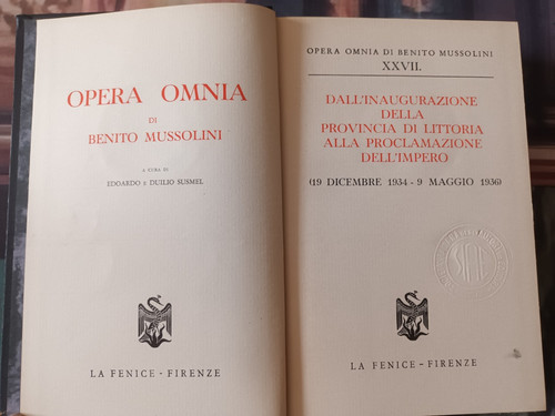 Opera omnia xxvii - opera, benito