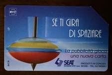 scheda telefonica "se ti gira di spaziare". Seat divisione Stet spa