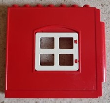LEGO DUPLO - PARETE ROSSA FINESTRA BIANCA - GRANDE FATTORIA 5649 - USATO VINTAGE