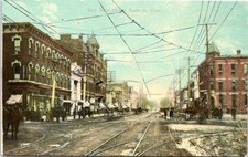 East Main Street, Norwalk, Ohio - c1907-1915 cartolina posteriore divisa