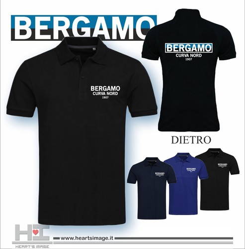 Maglietta polo bergamo curva - maglietta,