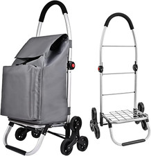 Carrello Portaspesa, Carrello Spesa 3 Ruote Scale, Con Borsa Termico, 50L Trolle