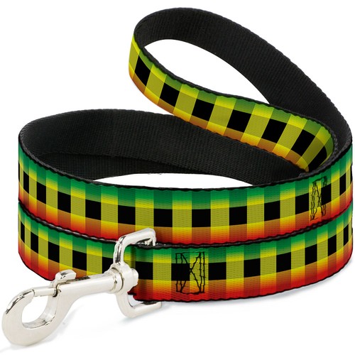 Dog leash feet buffalo plaid - dog, 6-feet