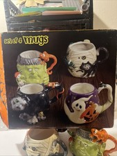 Halloween Mug Set Of 4 Black