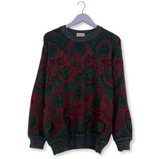 Maglione vintage verde scuro - maglione,