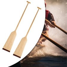 Canoa in legno, pagaia per