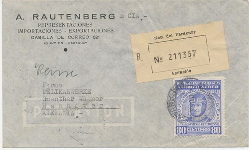 Paraguay 1955 posta aerea - 1955, aerea-mif