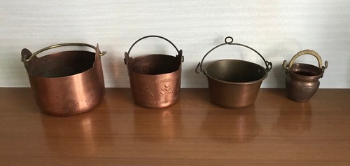 Vecchi pentolini rame - 4,