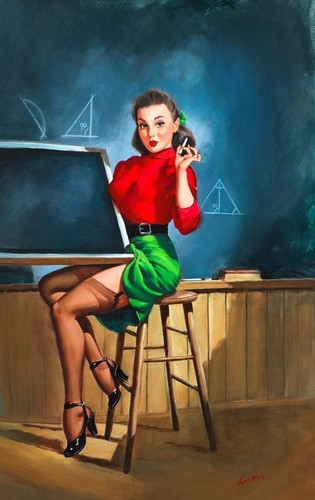 Gil elvgren pinup insegnante - gil,
