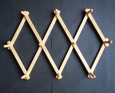 APPENDIABITI DA PARETE ESTENSIBILE IN LEGNO - 10 POSTI