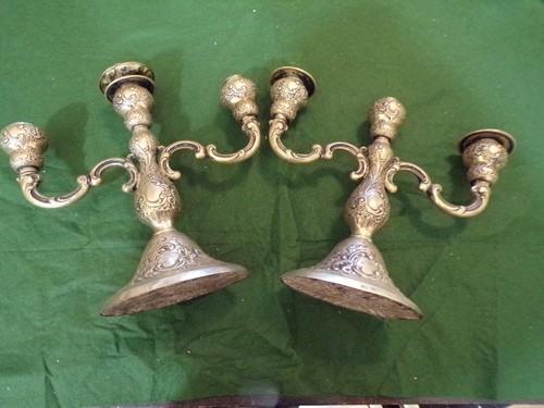 Coppia candelabri rocaille - candelabri,