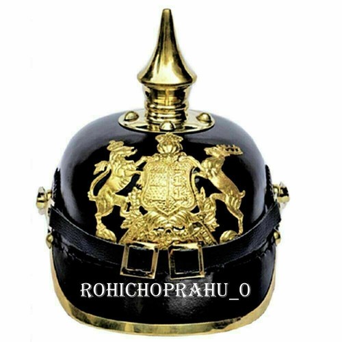Elmetto pickelhaube pelle - elmetto, in