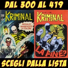KRIMINAL DAL 300 AL 419 ANCHE CON ADESIVI E POSTER SCEGLI DALLA LISTA E LEGGI