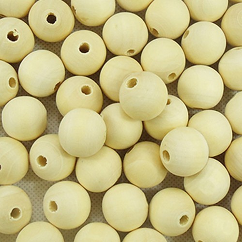 Palline perline tonde legno - palline,