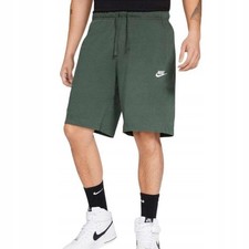 BV2772-337 Nike pantaloncini di cotone uomo verde pantaloni corti tempo...