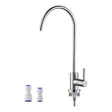 ✅ Ibergrif M22301A - Rubinetto da lavello, in acciaio INOX, girevole a 360°