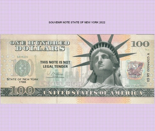Banconota ricordo 100 dollari - 100,