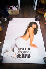 ICEBERG JEANS ✯ Grande Poster Pubblicitario Vintage Rifugio Autobus Francese Originale