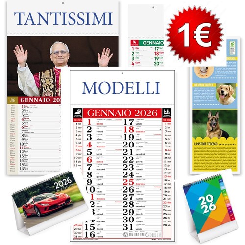 Calendari 2026 illustrati - calendari, da